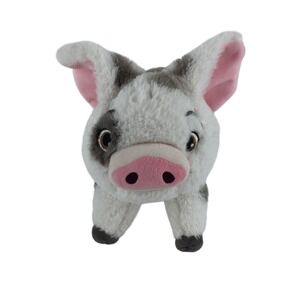 Disney Moana Pua Plush 10 Inch White Gray Spotted Pig Stuffed Animal Toy